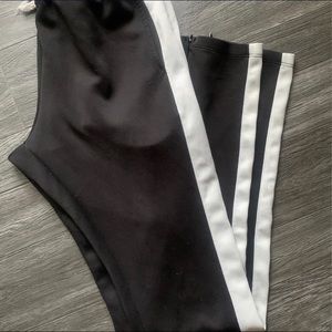 Good condition black an white joggers